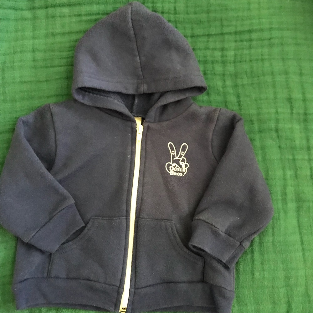 Royal blue baby Dutch Bros hoodie